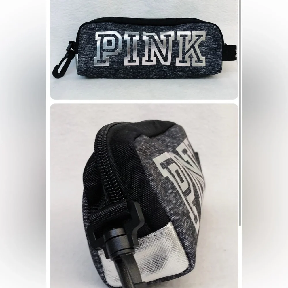 Victoria's Secret PINK Grey Marl Color Pouch NWOT